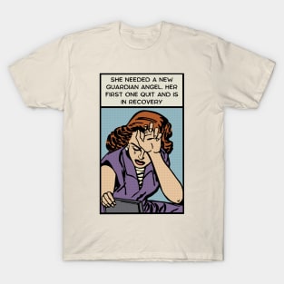 Comic Woman Needs New Guardian Angel T-Shirt